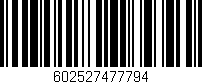 Código de barras (EAN, GTIN, SKU, ISBN): '602527477794'