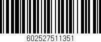 Código de barras (EAN, GTIN, SKU, ISBN): '602527511351'