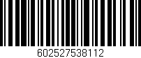 Código de barras (EAN, GTIN, SKU, ISBN): '602527538112'