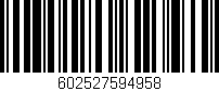Código de barras (EAN, GTIN, SKU, ISBN): '602527594958'
