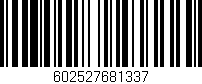 Código de barras (EAN, GTIN, SKU, ISBN): '602527681337'