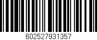 Código de barras (EAN, GTIN, SKU, ISBN): '602527931357'
