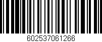 Código de barras (EAN, GTIN, SKU, ISBN): '602537061266'