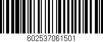 Código de barras (EAN, GTIN, SKU, ISBN): '602537061501'