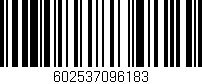 Código de barras (EAN, GTIN, SKU, ISBN): '602537096183'