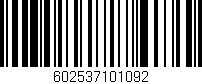 Código de barras (EAN, GTIN, SKU, ISBN): '602537101092'