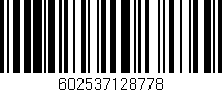 Código de barras (EAN, GTIN, SKU, ISBN): '602537128778'