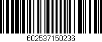 Código de barras (EAN, GTIN, SKU, ISBN): '602537150236'