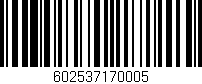 Código de barras (EAN, GTIN, SKU, ISBN): '602537170005'