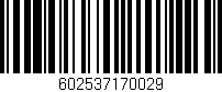 Código de barras (EAN, GTIN, SKU, ISBN): '602537170029'
