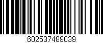 Código de barras (EAN, GTIN, SKU, ISBN): '602537489039'