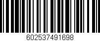 Código de barras (EAN, GTIN, SKU, ISBN): '602537491698'