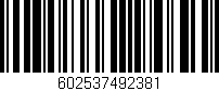 Código de barras (EAN, GTIN, SKU, ISBN): '602537492381'