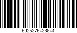 Código de barras (EAN, GTIN, SKU, ISBN): '6025376436844'