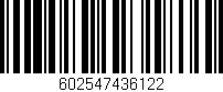 Código de barras (EAN, GTIN, SKU, ISBN): '602547436122'