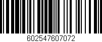 Código de barras (EAN, GTIN, SKU, ISBN): '602547607072'