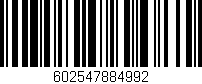 Código de barras (EAN, GTIN, SKU, ISBN): '602547884992'