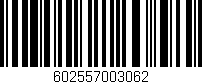 Código de barras (EAN, GTIN, SKU, ISBN): '602557003062'