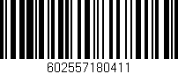 Código de barras (EAN, GTIN, SKU, ISBN): '602557180411'