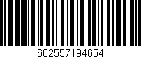 Código de barras (EAN, GTIN, SKU, ISBN): '602557194654'