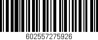 Código de barras (EAN, GTIN, SKU, ISBN): '602557275926'