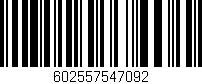 Código de barras (EAN, GTIN, SKU, ISBN): '602557547092'