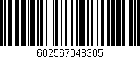 Código de barras (EAN, GTIN, SKU, ISBN): '602567048305'