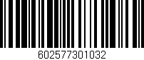 Código de barras (EAN, GTIN, SKU, ISBN): '602577301032'
