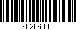 Código de barras (EAN, GTIN, SKU, ISBN): '60266000'