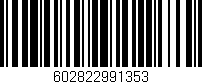 Código de barras (EAN, GTIN, SKU, ISBN): '602822991353'