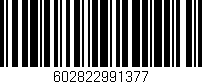 Código de barras (EAN, GTIN, SKU, ISBN): '602822991377'