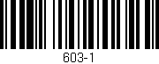 Código de barras (EAN, GTIN, SKU, ISBN): '603-1'