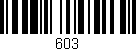 Código de barras (EAN, GTIN, SKU, ISBN): '603'