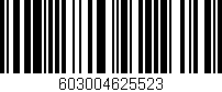 Código de barras (EAN, GTIN, SKU, ISBN): '603004625523'