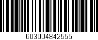 Código de barras (EAN, GTIN, SKU, ISBN): '603004842555'