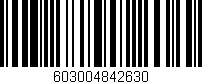 Código de barras (EAN, GTIN, SKU, ISBN): '603004842630'