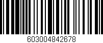 Código de barras (EAN, GTIN, SKU, ISBN): '603004842678'