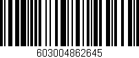 Código de barras (EAN, GTIN, SKU, ISBN): '603004862645'