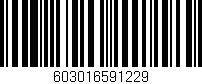 Código de barras (EAN, GTIN, SKU, ISBN): '603016591229'