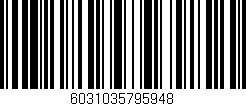 Código de barras (EAN, GTIN, SKU, ISBN): '6031035795948'