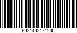 Código de barras (EAN, GTIN, SKU, ISBN): '6031493171230'
