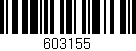Código de barras (EAN, GTIN, SKU, ISBN): '603155'