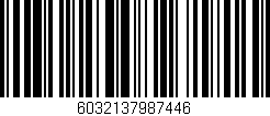 Código de barras (EAN, GTIN, SKU, ISBN): '6032137987446'