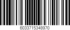 Código de barras (EAN, GTIN, SKU, ISBN): '6033715348970'