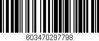 Código de barras (EAN, GTIN, SKU, ISBN): '603470297798'