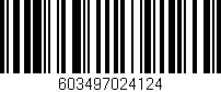 Código de barras (EAN, GTIN, SKU, ISBN): '603497024124'