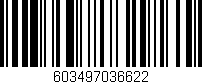 Código de barras (EAN, GTIN, SKU, ISBN): '603497036622'
