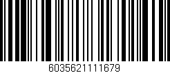 Código de barras (EAN, GTIN, SKU, ISBN): '6035621111679'