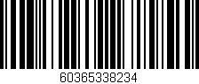Código de barras (EAN, GTIN, SKU, ISBN): '60365338234'