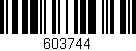 Código de barras (EAN, GTIN, SKU, ISBN): '603744'